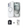 MARSİLYAN™- iPhone 11 Kılıf Kıvılcım Form Prime - Şeffaf Uv Polymer Nano Ekran Koruyucu + PVD Metal Kamera Lens - MI