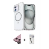 MARSİLYAN™- iPhone 11 Kılıf Kıvılcım Form Prime - Şeffaf Uv Polymer Nano Ekran Koruyucu + Raze Metal Kamera Lens - SH