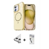 MARSİLYAN™- iPhone 11 Kılıf Kıvılcım Form Prime - Şeffaf Uv Polymer Nano Ekran Koruyucu + Raze Metal Kamera Lens - GS