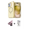 MARSİLYAN™- iPhone 11 Kılıf Kıvılcım Form Prime - Şeffaf Uv Polymer Nano Ekran Koruyucu + Raze Metal Kamera Lens - SH