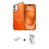 MARSİLYAN™- iPhone 11 Kılıf Kıvılcım Form Prime - Şeffaf Uv Polymer Nano Ekran Koruyucu + Renkli Kamera Lens Koruma Cam - SI