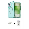 MARSİLYAN™- iPhone 11 Kılıf Kıvılcım Form Prime - Şeffaf Uv Polymer Nano Ekran Koruyucu + Renkli Kamera Lens Koruma Cam - TU