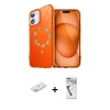 MARSİLYAN™- iPhone 11 Kılıf Kıvılcım Form Prime - Şeffaf Uv Polymer Nano Ekran Koruyucu + Renkli Kamera Lens Koruma Cam - TU