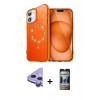 MARSİLYAN™- iPhone 11 Kılıf Kıvılcım Form Prime - Siyah 34D Hayalet Izgaralı Cam + Raze Metal Kamera Lens - MR