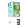 MARSİLYAN™- iPhone 11 Kılıf Kıvılcım Form Prime - Siyah 34D Hayalet Izgaralı Cam + Renkli Kamera Lens Koruma Cam - SI