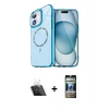 MARSİLYAN™- iPhone 11 Kılıf Kıvılcım Form Prime - Siyah 34D Hayalet Izgaralı Cam + Şeffaf Kamera Lens Koruma Cam