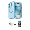 MARSİLYAN™- iPhone 11 Kılıf Kıvılcım Form Prime - Siyah 34D Hayalet Izgaralı Cam + Pers Alüminyum Kamera Lens - YL