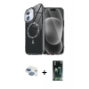 MARSİLYAN™- iPhone 11 Kılıf Kıvılcım Form Prime - Siyah 360 Mat Full Body Arka Koruyucu + Pers Alüminyum Kamera Lens - GI