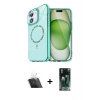 MARSİLYAN™- iPhone 11 Kılıf Kıvılcım Form Prime - Siyah 360 Mat Full Body Arka Koruyucu + Kamera Lens Koruma Cam - SF