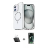 MARSİLYAN™- iPhone 11 Kılıf Kıvılcım Form Prime - Siyah 360 Mat Full Body Arka Koruyucu + Kamera Lens Koruma Cam - SF