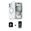 MARSİLYAN™- iPhone 11 Kılıf Kıvılcım Form Prime - Siyah 360 Mat Full Body Arka Koruyucu + PVD Metal Kamera Lens - TU