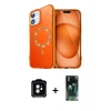 MARSİLYAN™- iPhone 11 Kılıf Kıvılcım Form Prime - Siyah 360 Mat Full Body Arka Koruyucu + PVD Metal Kamera Lens - TU