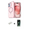 MARSİLYAN™- iPhone 11 Kılıf Kıvılcım Form Prime - Siyah 360 Mat Full Body Arka Koruyucu + Renkli Kamera Lens Koruma Cam - TU