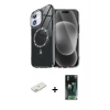 MARSİLYAN™- iPhone 11 Kılıf Kıvılcım Form Prime - Siyah 360 Mat Full Body Arka Koruyucu + Renkli Kamera Lens Koruma Cam - TU
