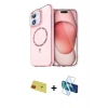 MARSİLYAN™- iPhone 11 Kılıf Kıvılcım Form Prime - Siyah 3D Antistatik Cam Ekran Koruyucu + Rainbow Kamera Lens Koruma Cam - KI