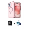 MARSİLYAN™- iPhone 11 Kılıf Kıvılcım Form Prime - Siyah 3D Antistatik Cam Ekran Koruyucu + PVD Metal Kamera Lens - TU