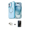 MARSİLYAN™- iPhone 11 Kılıf Kıvılcım Form Prime - Siyah 3D Antistatik Hayalet Cam Ekran Koruyucu + Pers Alüminyum Kamera Lens - GD