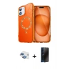 MARSİLYAN™- iPhone 11 Kılıf Kıvılcım Form Prime - Siyah 3D Antistatik Hayalet Cam Ekran Koruyucu + Pers Alüminyum Kamera Lens - GI