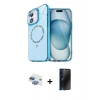 MARSİLYAN™- iPhone 11 Kılıf Kıvılcım Form Prime - Siyah 3D Antistatik Hayalet Cam Ekran Koruyucu + Pers Alüminyum Kamera Lens - GI
