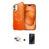 MARSİLYAN™- iPhone 11 Kılıf Kıvılcım Form Prime - Siyah 3D Antistatik Hayalet Cam Ekran Koruyucu + Pers Alüminyum Kamera Lens - LT