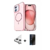 MARSİLYAN™- iPhone 11 Kılıf Kıvılcım Form Prime - Siyah 3D Antistatik Hayalet Cam Ekran Koruyucu + Raze Metal Kamera Lens - GS