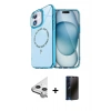 MARSİLYAN™- iPhone 11 Kılıf Kıvılcım Form Prime - Siyah 3D Antistatik Hayalet Cam Ekran Koruyucu + Raze Metal Kamera Lens - GS