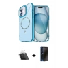 MARSİLYAN™- iPhone 11 Kılıf Kıvılcım Form Prime - Siyah 3D Antistatik Hayalet Cam Ekran Koruyucu + Kamera Lens Koruma Cam - SF