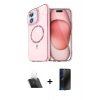 MARSİLYAN™- iPhone 11 Kılıf Kıvılcım Form Prime - Siyah 3D Antistatik Hayalet Cam Ekran Koruyucu + Kamera Lens Koruma Cam - SF