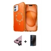 MARSİLYAN™- iPhone 11 Kılıf Kıvılcım Form Prime - Siyah 3D Antistatik Hayalet Cam Ekran Koruyucu + Raze Metal Kamera Lens - SH