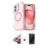 MARSİLYAN™- iPhone 11 Kılıf Kıvılcım Form Prime - Siyah 3D Antistatik Hayalet Cam Ekran Koruyucu + Raze Metal Kamera Lens - SH
