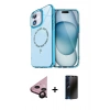 MARSİLYAN™- iPhone 11 Kılıf Kıvılcım Form Prime - Siyah 3D Antistatik Hayalet Cam Ekran Koruyucu + Raze Metal Kamera Lens - SH