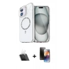 MARSİLYAN™- iPhone 11 Kılıf Kıvılcım Form Prime - Siyah 3D Antistatik Mat Seramik Nano Ekran Koruyucu + Kamera Lens Koruma Cam - SF