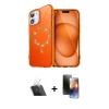 MARSİLYAN™- iPhone 11 Kılıf Kıvılcım Form Prime - Siyah 3D Antistatik Mat Seramik Nano Ekran Koruyucu + Kamera Lens Koruma Cam - SF