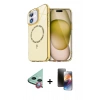MARSİLYAN™- iPhone 11 Kılıf Kıvılcım Form Prime - Siyah 3D Antistatik Mat Seramik Nano Ekran Koruyucu + Raze Metal Kamera Lens - KI