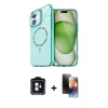 MARSİLYAN™- iPhone 11 Kılıf Kıvılcım Form Prime - Siyah 3D Antistatik Mat Seramik Nano Ekran Koruyucu + PVD Metal Kamera Lens - MI