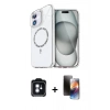 MARSİLYAN™- iPhone 11 Kılıf Kıvılcım Form Prime - Siyah 3D Antistatik Mat Seramik Nano Ekran Koruyucu + PVD Metal Kamera Lens - MI