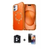 MARSİLYAN™- iPhone 11 Kılıf Kıvılcım Form Prime - Siyah 3D Antistatik Mat Seramik Nano Ekran Koruyucu + PVD Metal Kamera Lens - MI