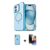 MARSİLYAN™- iPhone 11 Kılıf Kıvılcım Form Prime - Siyah 3D Antistatik Mat Seramik Nano Ekran Koruyucu + Neon Fosforlu Kamera Lens - YL
