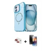MARSİLYAN™- iPhone 11 Kılıf Kıvılcım Form Prime - Siyah 3D Antistatik Mat Seramik Nano Ekran Koruyucu + Pers Alüminyum Kamera Lens - KI