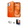 MARSİLYAN™- iPhone 11 Kılıf Kıvılcım Form Prime - Siyah 3D Antistatik Mat Seramik Nano Ekran Koruyucu + Pers Alüminyum Kamera Lens - GD