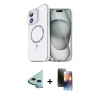 MARSİLYAN™- iPhone 11 Kılıf Kıvılcım Form Prime - Siyah 3D Antistatik Mat Seramik Nano Ekran Koruyucu + Raze Metal Kamera Lens - MI