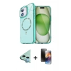 MARSİLYAN™- iPhone 11 Kılıf Kıvılcım Form Prime - Siyah 3D Antistatik Mat Seramik Nano Ekran Koruyucu + Raze Metal Kamera Lens - MI