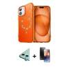 MARSİLYAN™- iPhone 11 Kılıf Kıvılcım Form Prime - Siyah 3D Antistatik Mat Seramik Nano Ekran Koruyucu + Raze Metal Kamera Lens - MI
