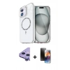 MARSİLYAN™- iPhone 11 Kılıf Kıvılcım Form Prime - Siyah 3D Antistatik Mat Seramik Nano Ekran Koruyucu + Raze Metal Kamera Lens - MR