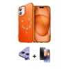 MARSİLYAN™- iPhone 11 Kılıf Kıvılcım Form Prime - Siyah 3D Antistatik Mat Seramik Nano Ekran Koruyucu + Raze Metal Kamera Lens - MR