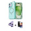 MARSİLYAN™- iPhone 11 Kılıf Kıvılcım Form Prime - Siyah 3D Antistatik Mat Seramik Nano Ekran Koruyucu + Raze Metal Kamera Lens - MR