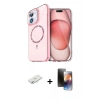 MARSİLYAN™- iPhone 11 Kılıf Kıvılcım Form Prime - Siyah 3D Antistatik Mat Seramik Nano Ekran Koruyucu + Renkli Kamera Lens Koruma Cam - SI