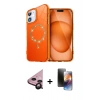 MARSİLYAN™- iPhone 11 Kılıf Kıvılcım Form Prime - Siyah 3D Antistatik Mat Seramik Nano Ekran Koruyucu + Siyah Raze Metal Kamera Lens