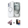 MARSİLYAN™- iPhone 11 Kılıf Kıvılcım Form Prime - Siyah 3D Antistatik Mat Seramik Nano Ekran Koruyucu + Siyah Raze Metal Kamera Lens
