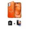MARSİLYAN™- iPhone 11 Kılıf Kıvılcım Form Prime - Siyah 3D Antistatik Mat Seramik Nano Ekran Koruyucu + PVD Metal Kamera Lens - TU